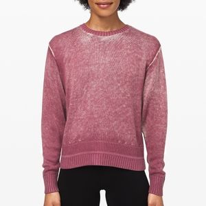 Lululemon Hazy Day Sweater Dye Pullover Small gently worn